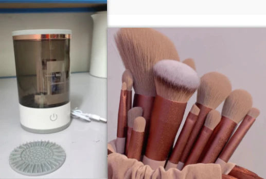 BrushCleaner™ - Limpiador de Brochas de Maquillaje Eléctrico