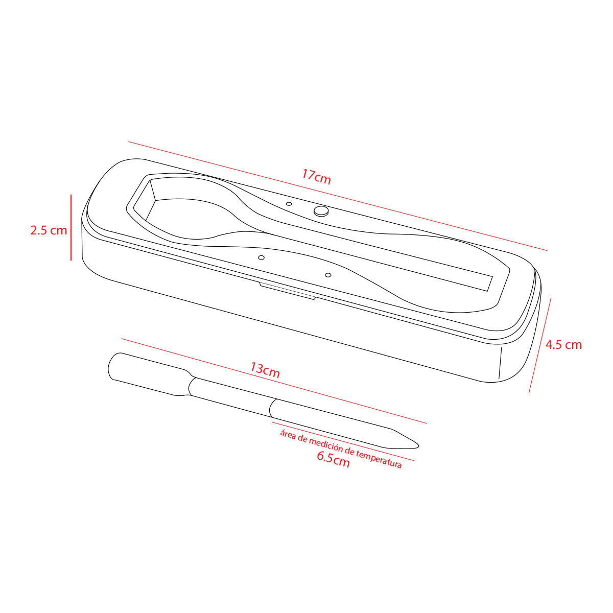 Termómetro inteligente para carne TempSpike con Bluetooth