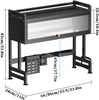 Escurridor y Organizador de platos de Acero con tapa de Policarbonato® /85 cm